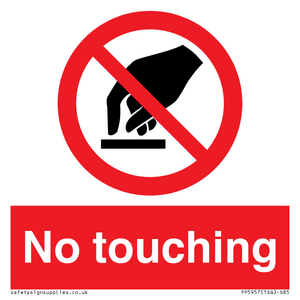 No touching symbol